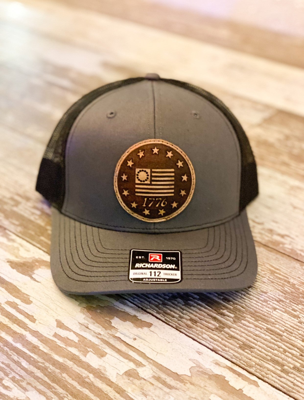 Custom Leather Patch Hat – Driftwood Leather Co.