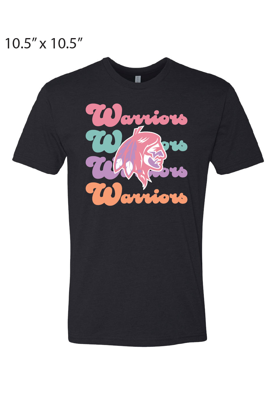 Black Next Level  Short Sleeve Warriors DTF