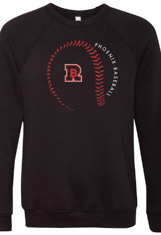 Red Bud Bella Canvas Baseball Crewneck