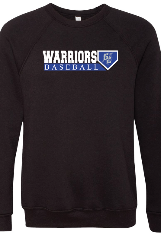 Warriors Bella Canvas Home Plate Crewneck