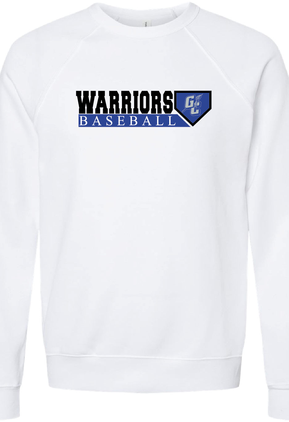 Warriors Bella Canvas Home Plate Crewneck