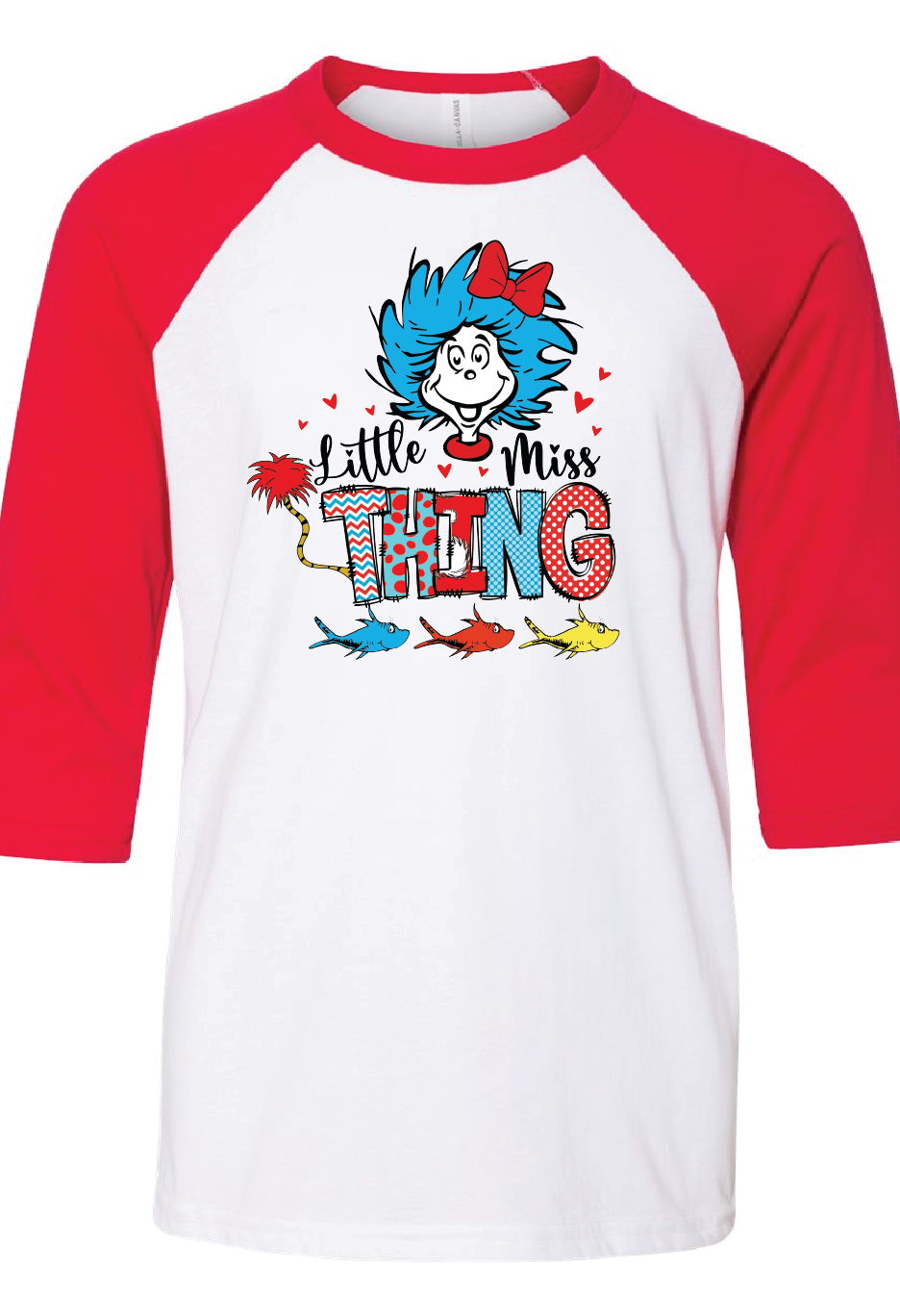 Dr Seuss Miss Thang Raglan