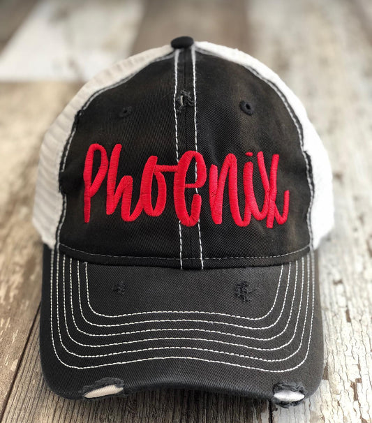 Phoenix (red stitch) Embroidery Only