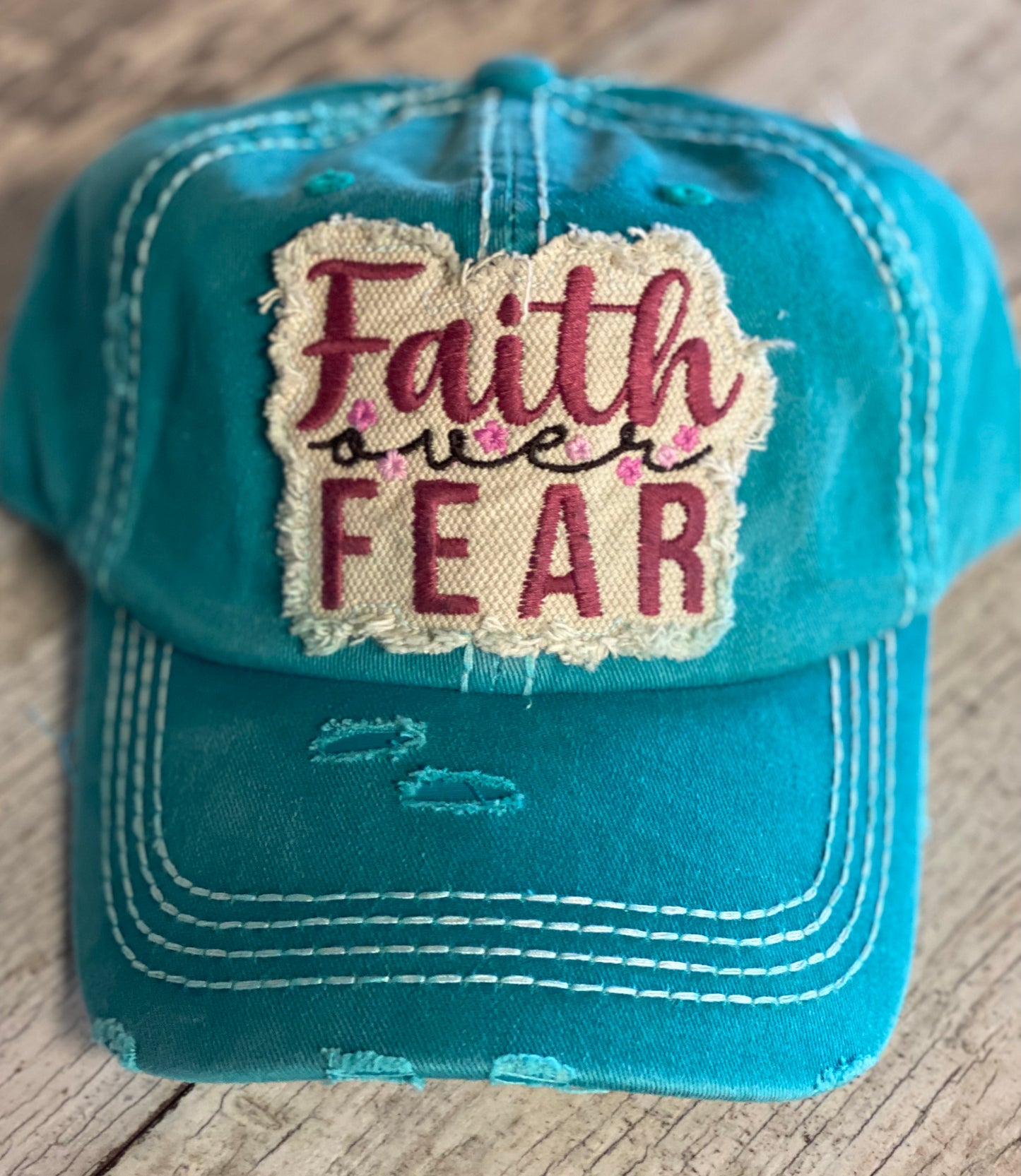Faith Over Fear Patch Hat