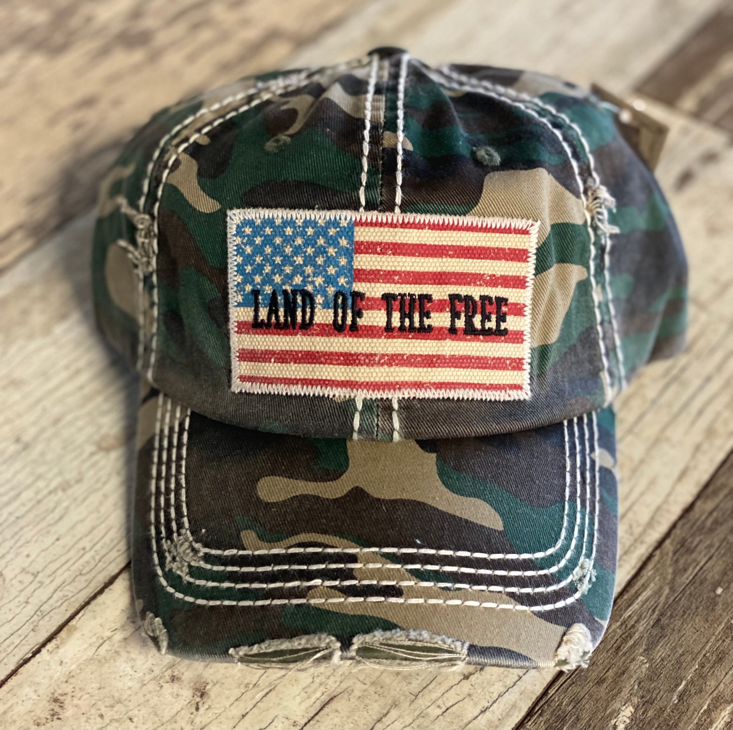 Land of the Free Patch Hat