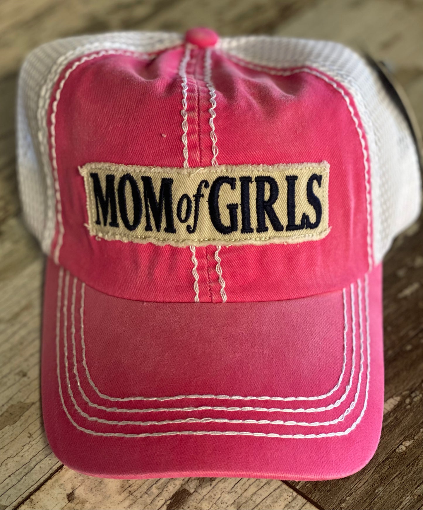 Mom of Girls Patch Hat