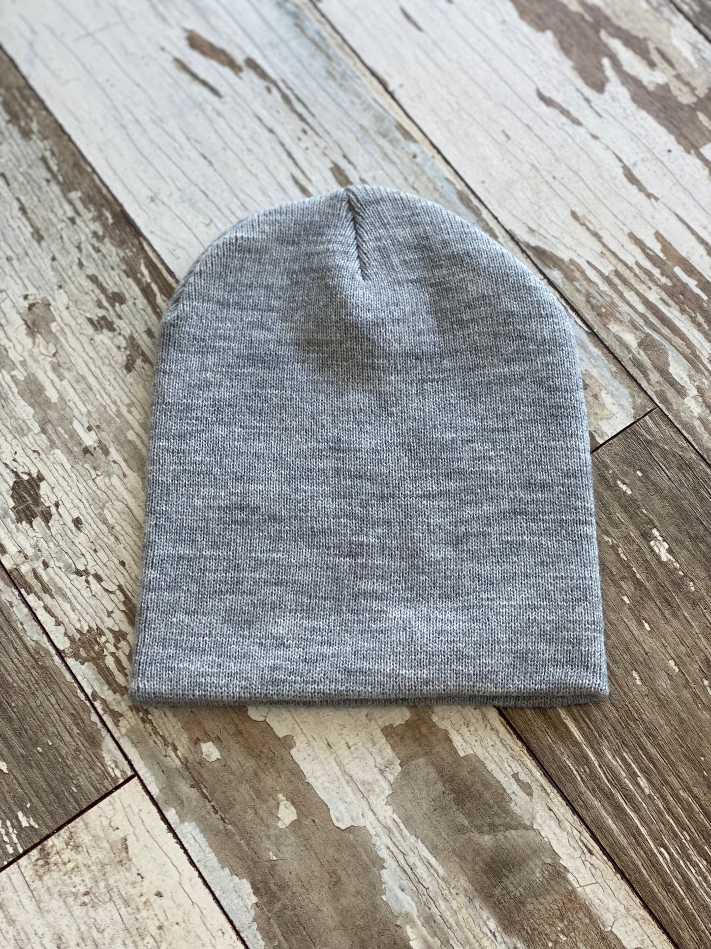 Heather Grey Skull Cap